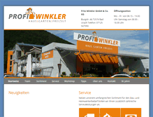 Tablet Screenshot of profi-winkler.de